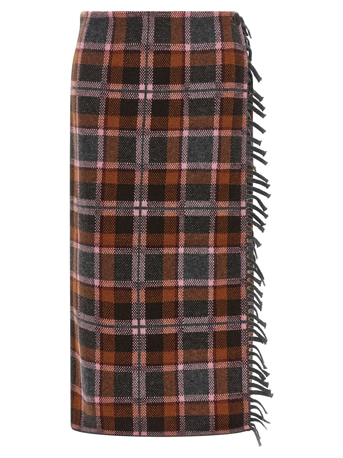 Guest In Residence Tartan Wrap Skirt