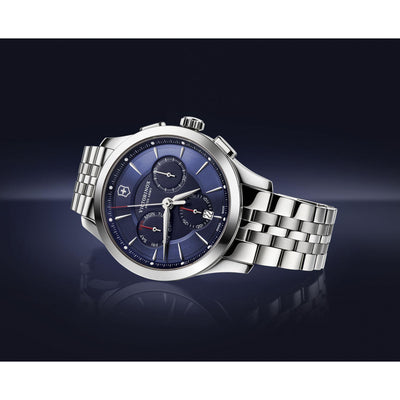 Victorinox Alliance Chronograph Blue Dial Men 44mm