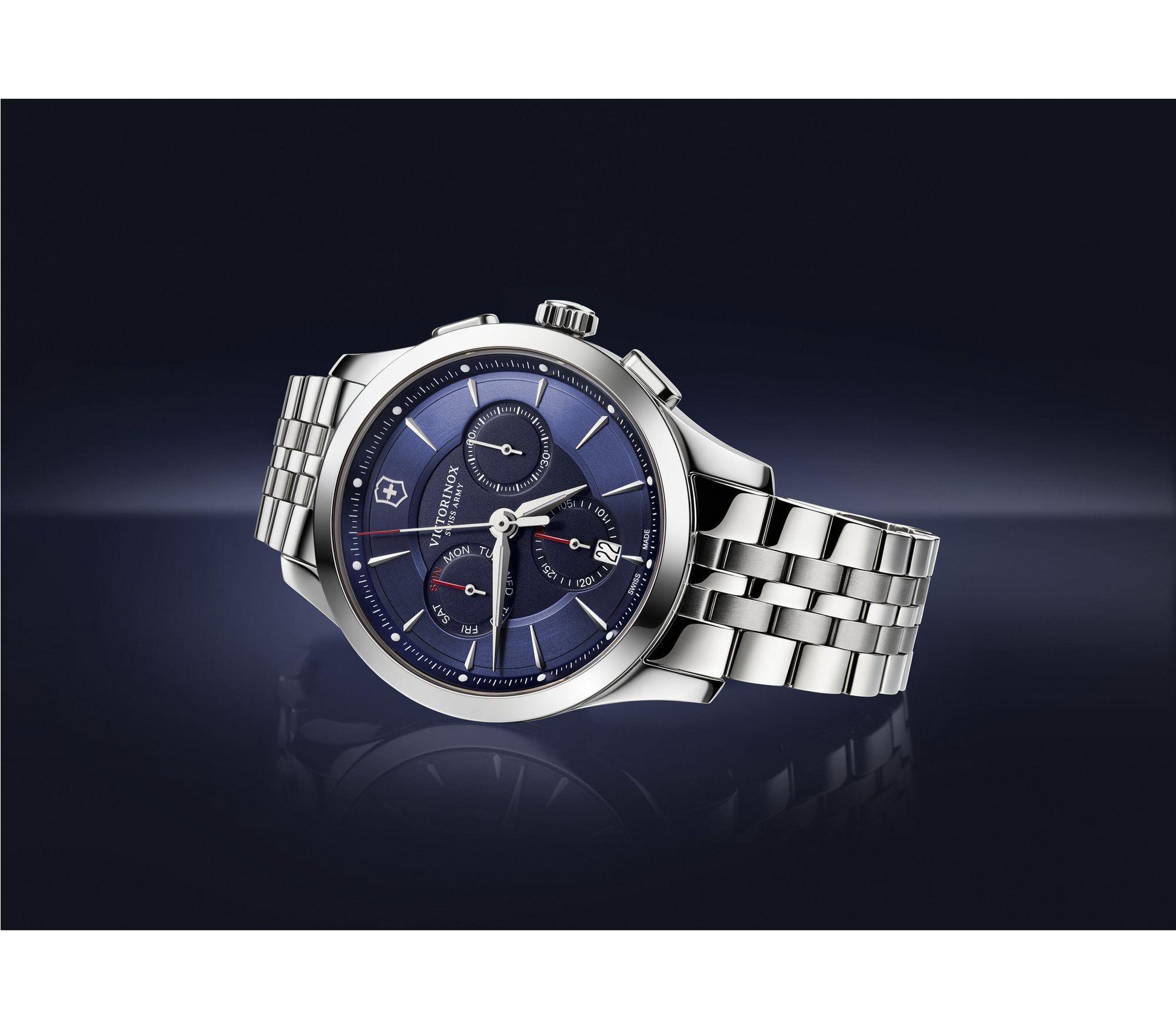 Victorinox Alliance Chronograph Blue Dial Men 44mm