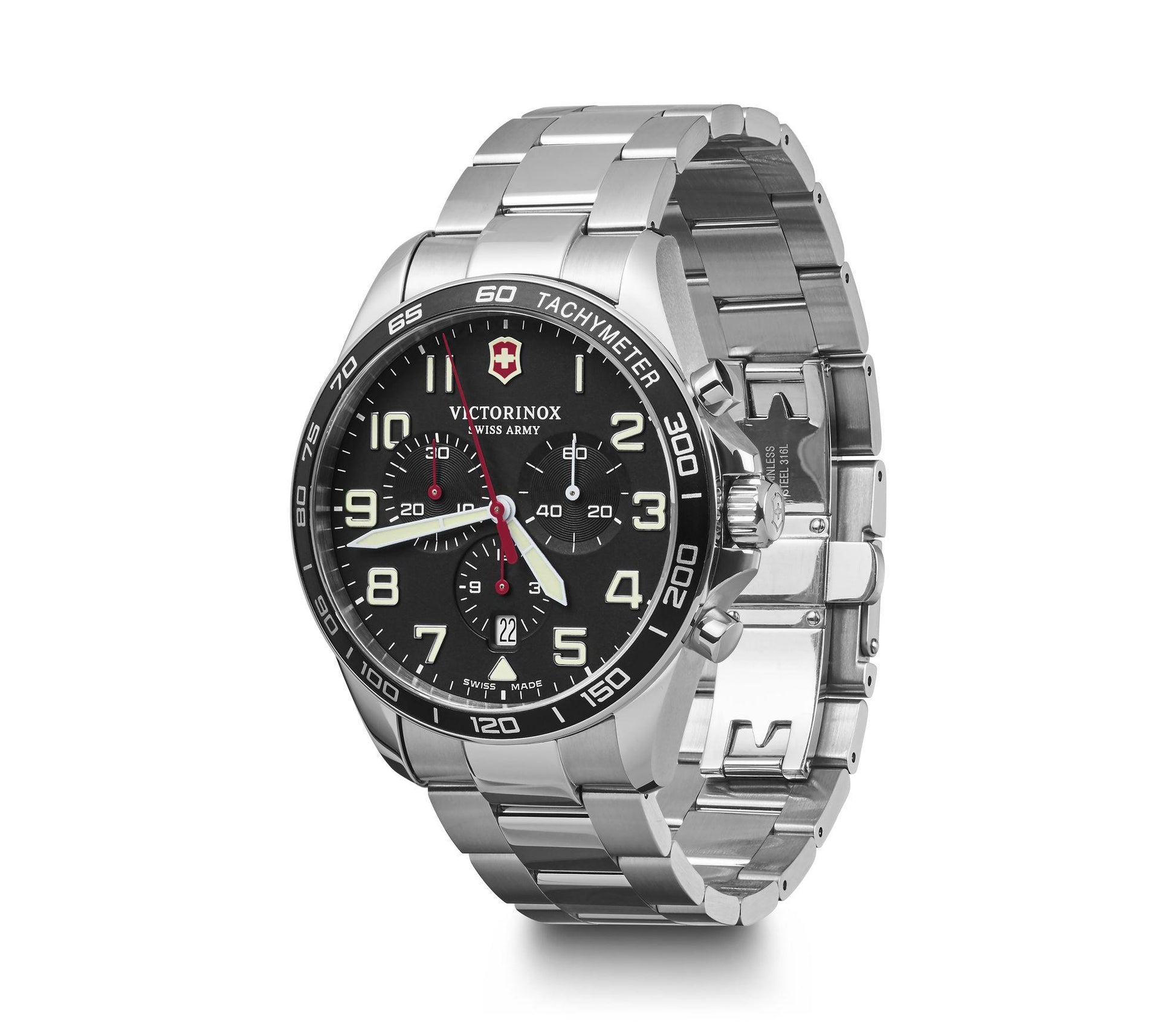 Victorinox Fieldforce Chrono Black Dial Men 42mm