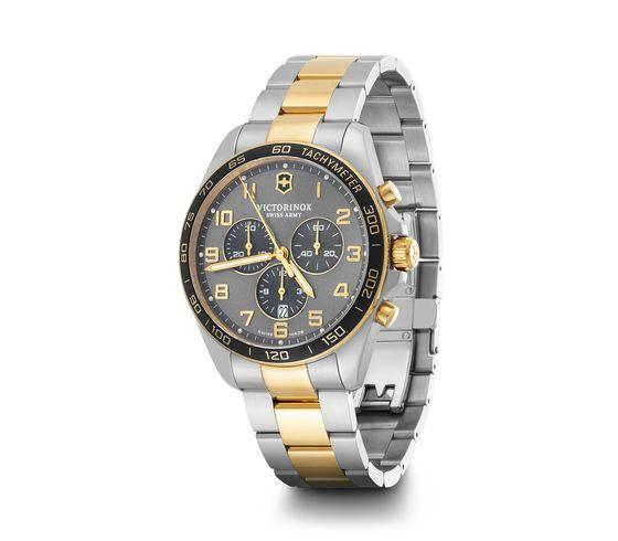 Victorinox Fieldforce Classic Silver & Gold Men 42mm