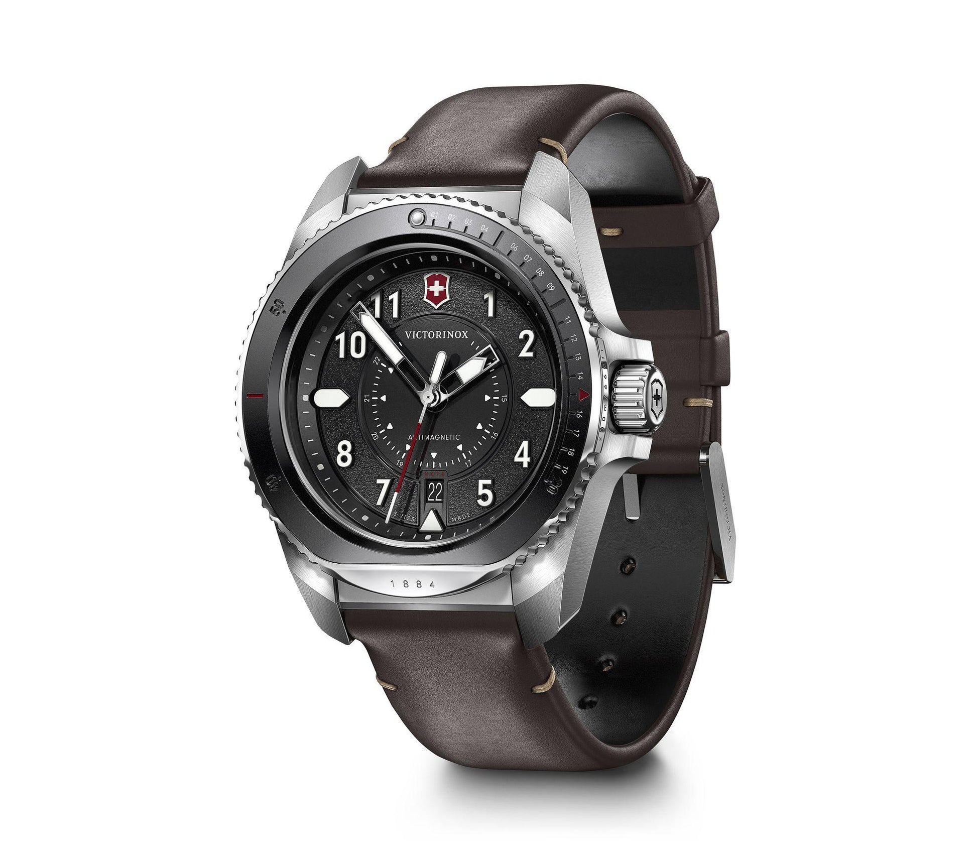 Victorinox Journey 1884 Black Dial Men 43mm