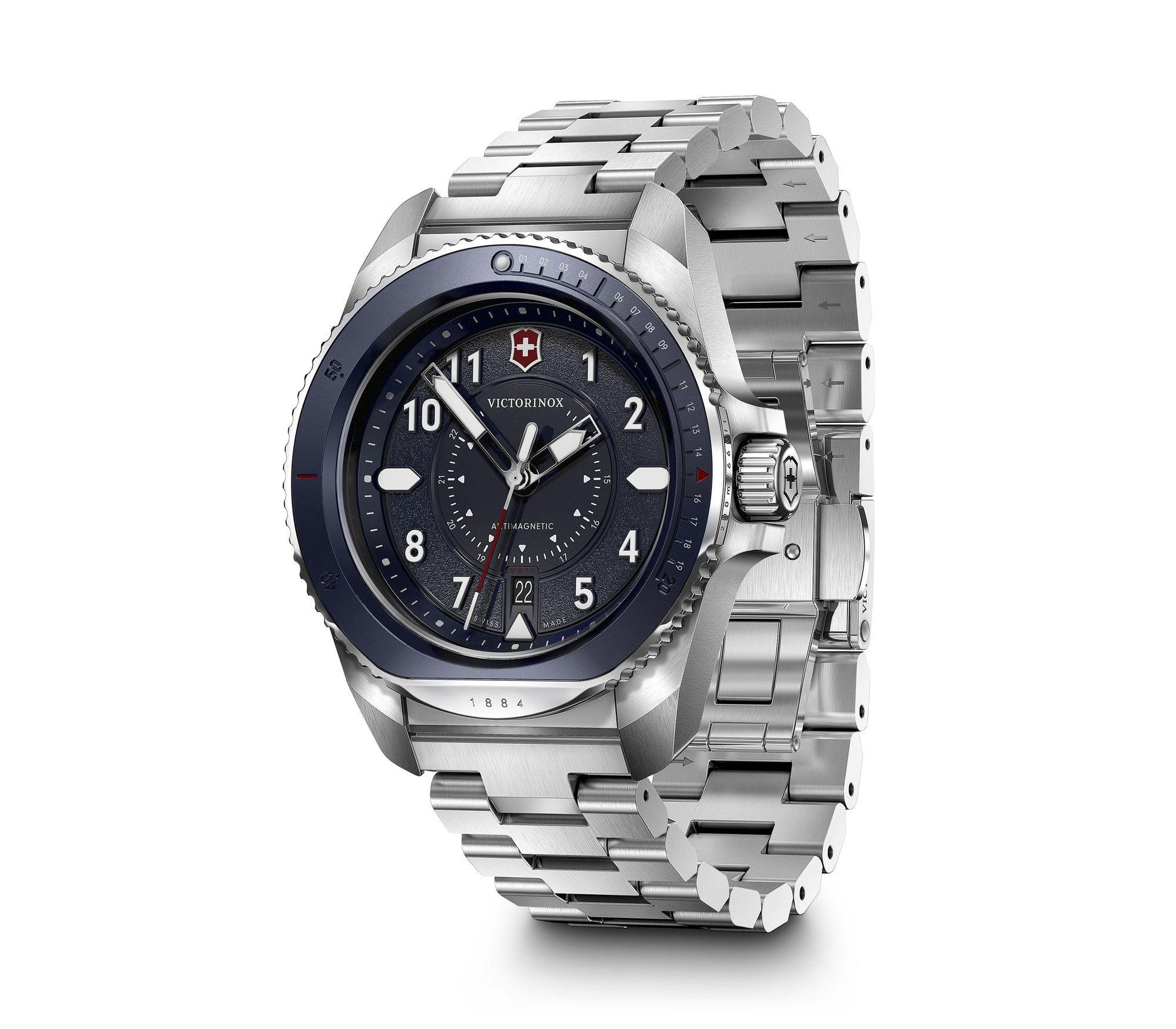 Victorinox Journey 1884 Blue Dial Men 43mm