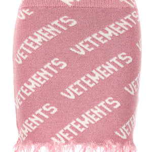 Vetements Iconic Lurex Monogram Skirt