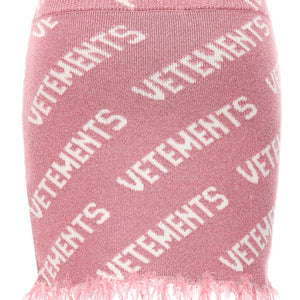 Vetements Iconic Lurex Monogram Skirt