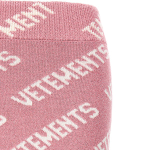 Vetements Iconic Lurex Monogram Skirt