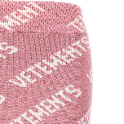 Vetements Iconic Lurex Monogram Skirt