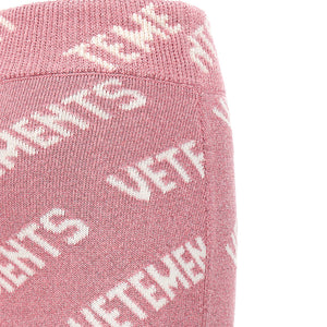 Vetements Iconic Lurex Monogram Skirt