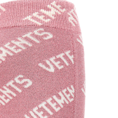 Vetements Iconic Lurex Monogram Skirt