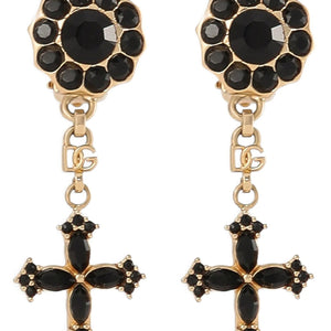 Dolce & Gabbana Cross Pendant Earrings