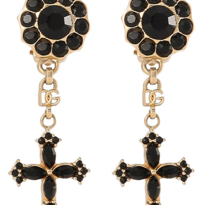 Dolce & Gabbana Cross Pendant Earrings