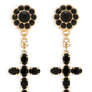 Dolce & Gabbana Cross Pendant Earrings