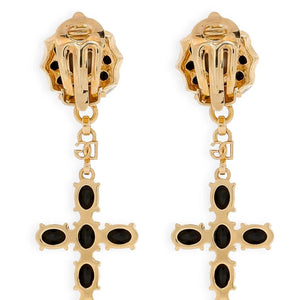 Dolce & Gabbana Cross Pendant Earrings