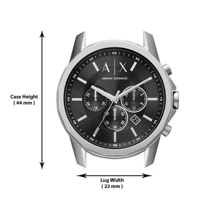 Armani Exchange Multifunction Silver Dial Men 44mm