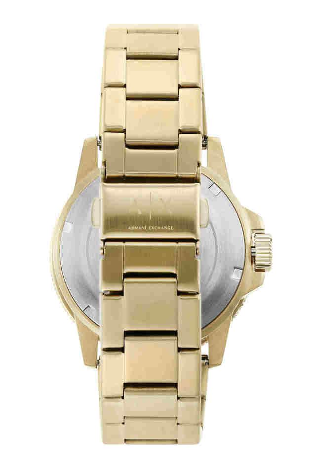 Armani Exchange Leonardo  Gold Dial Men 44mm