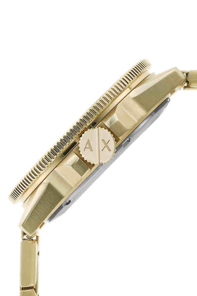 Armani Exchange Leonardo  Gold Dial Men 44mm