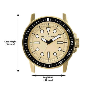 Armani Exchange Leonardo  Gold Dial Men 44mm
