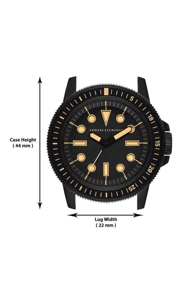 Armani Exchange Leonardo Black Dial Men 44mm