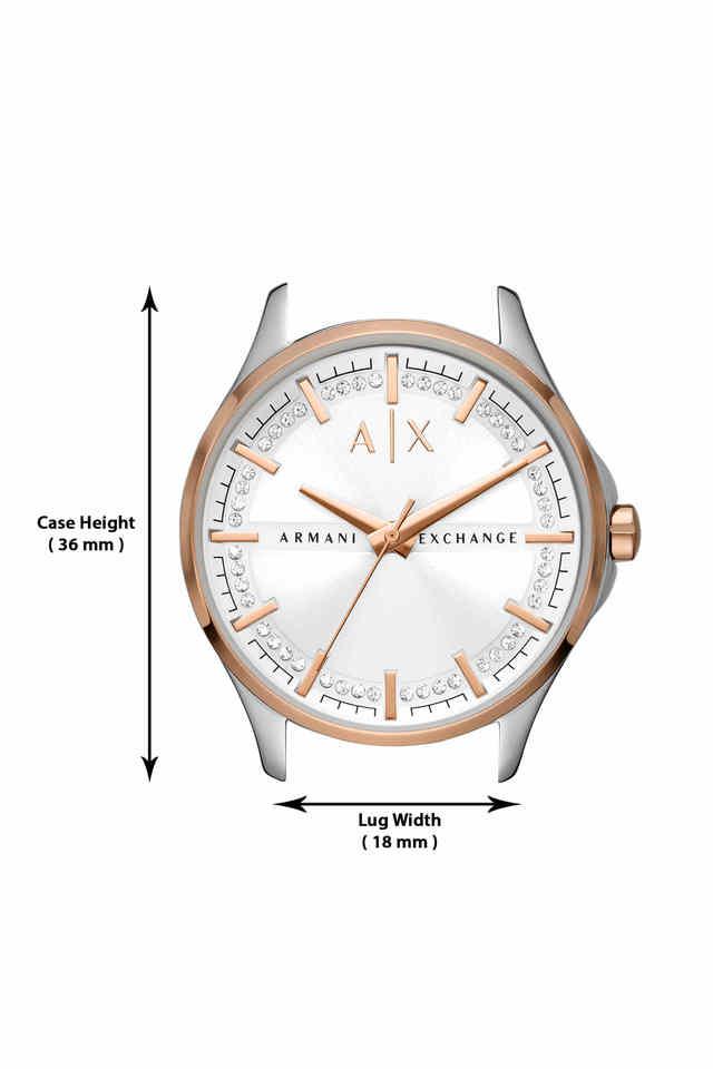 Armani Exchange Lady Hampton Silver Dial Women 36mm