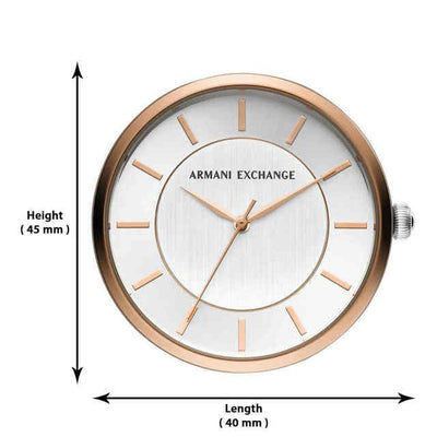 Armani Exchange Brooke  Silver Dial Women 38mm