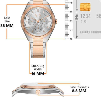 Armani Exchange Lady Giacomo Silver Dial Women 38mm