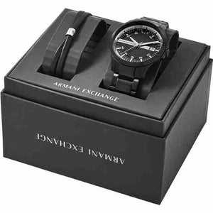 Armani Exchange Hampton  Black Dial Men 46mm