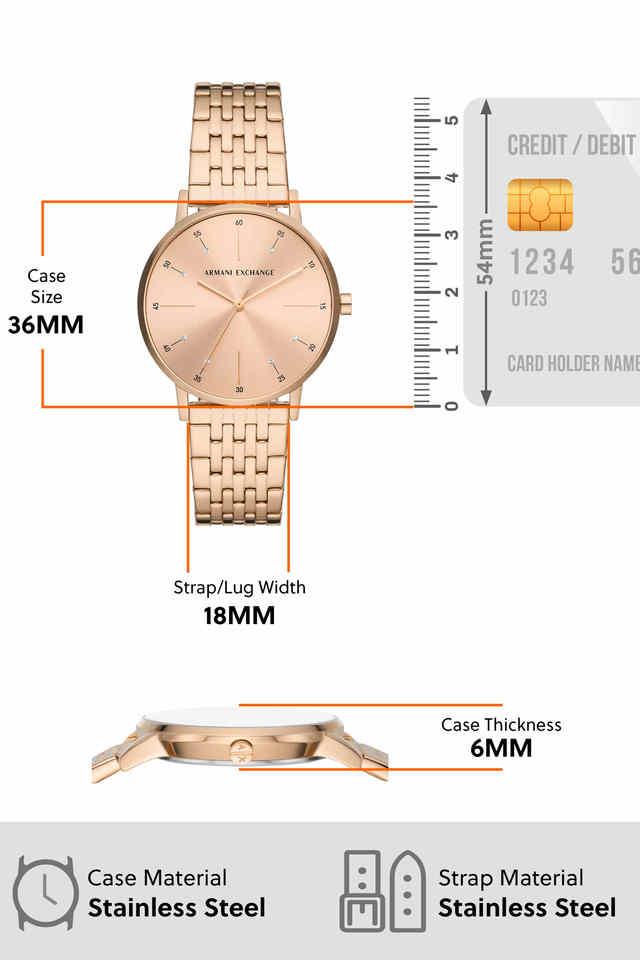 Armani Exchange Analog Rose Gold Dial Women 36mm