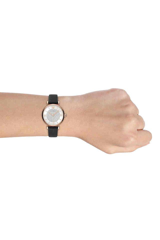 Emporio Armani Gianni T-Bar Silver Dial Women 42mm