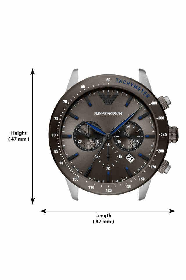 Emporio Armani Mario Grey Dial Men 43mm