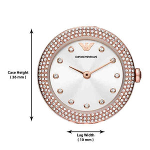 Emporio Armani Rosa Silver Dial Women 26mm