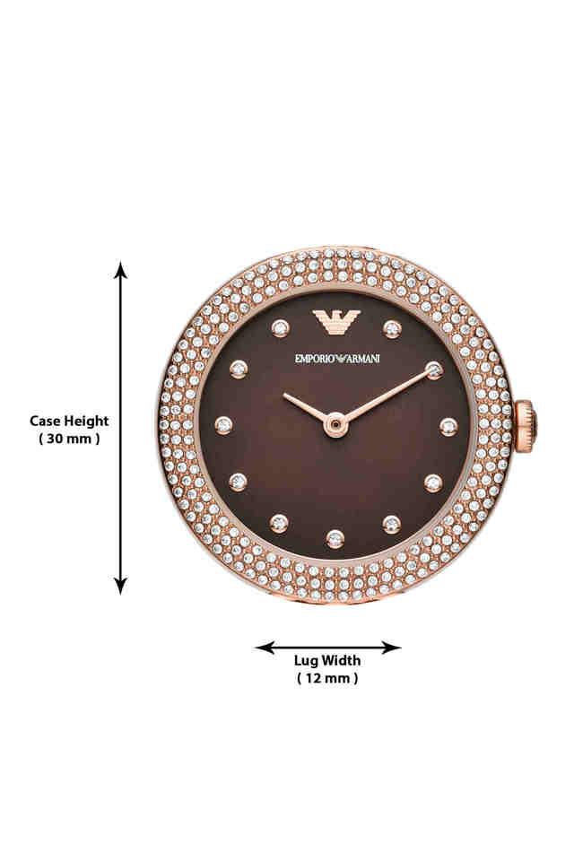 Emporio Armani Analog Brown Dial Women 30mm