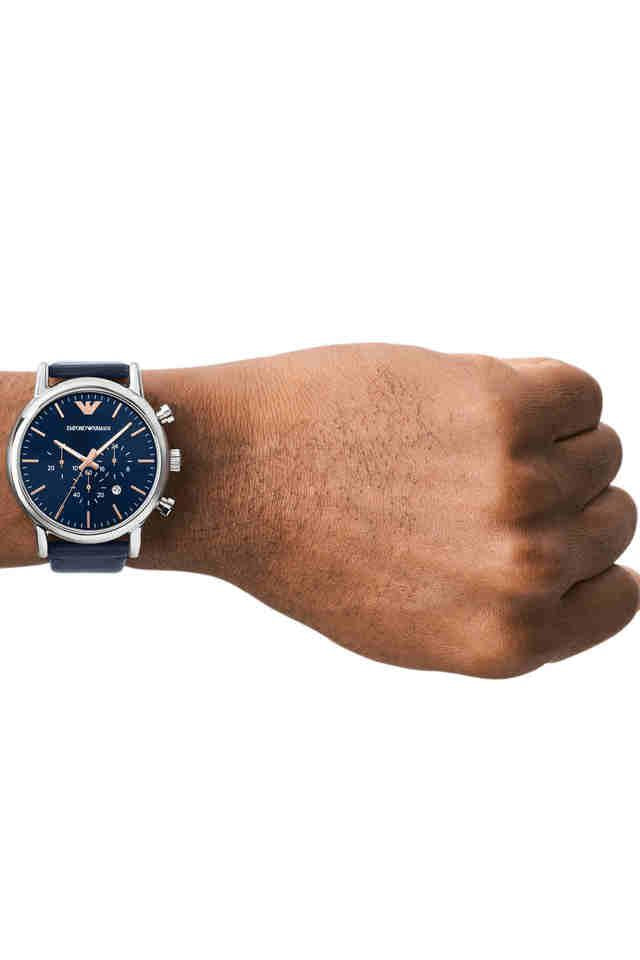 Emporio Armani Luigi Chrono Blue Dial Men 46mm