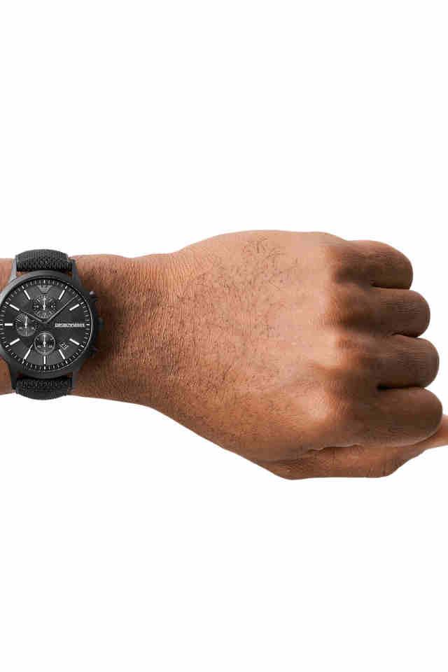 Emporio Armani Renato Black Dial Men 43mm