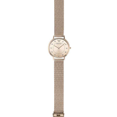 Emporio Armani Kappa Rose Gold Dial Women 32mm