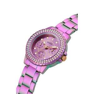 Guess Crown Jewel Purple Dial Women 36mm