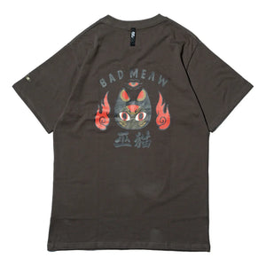 BADMEAW WITCH CAT TEE-GREY