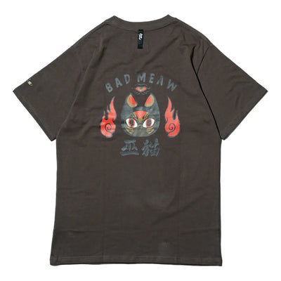 BADMEAW WITCH CAT TEE-GREY