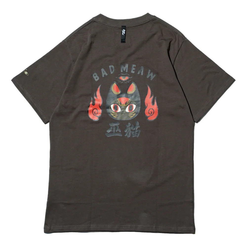 BADMEAW WITCH CAT TEE-GREY