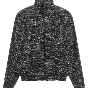 Darkpark Lee Bouclé Wool Bomber Jacket