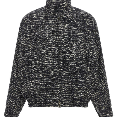 Darkpark Lee Bouclé Wool Bomber Jacket