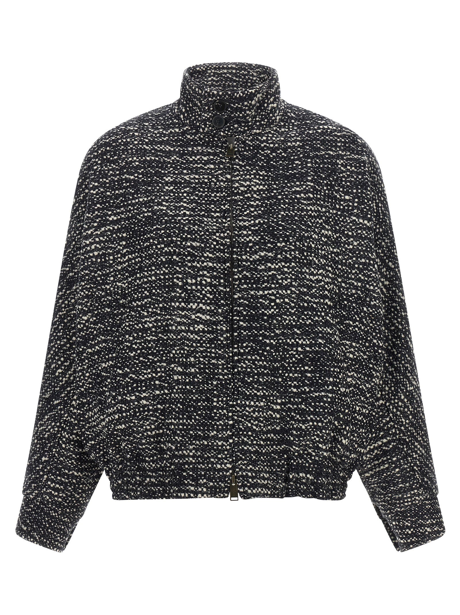 Darkpark Lee Bouclé Wool Bomber Jacket