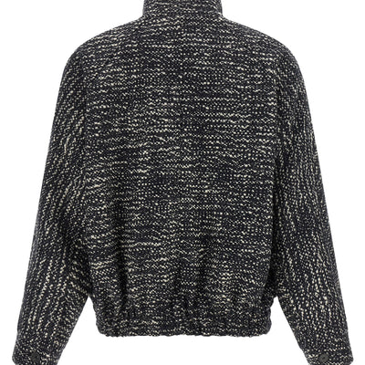 Darkpark Lee Bouclé Wool Bomber Jacket