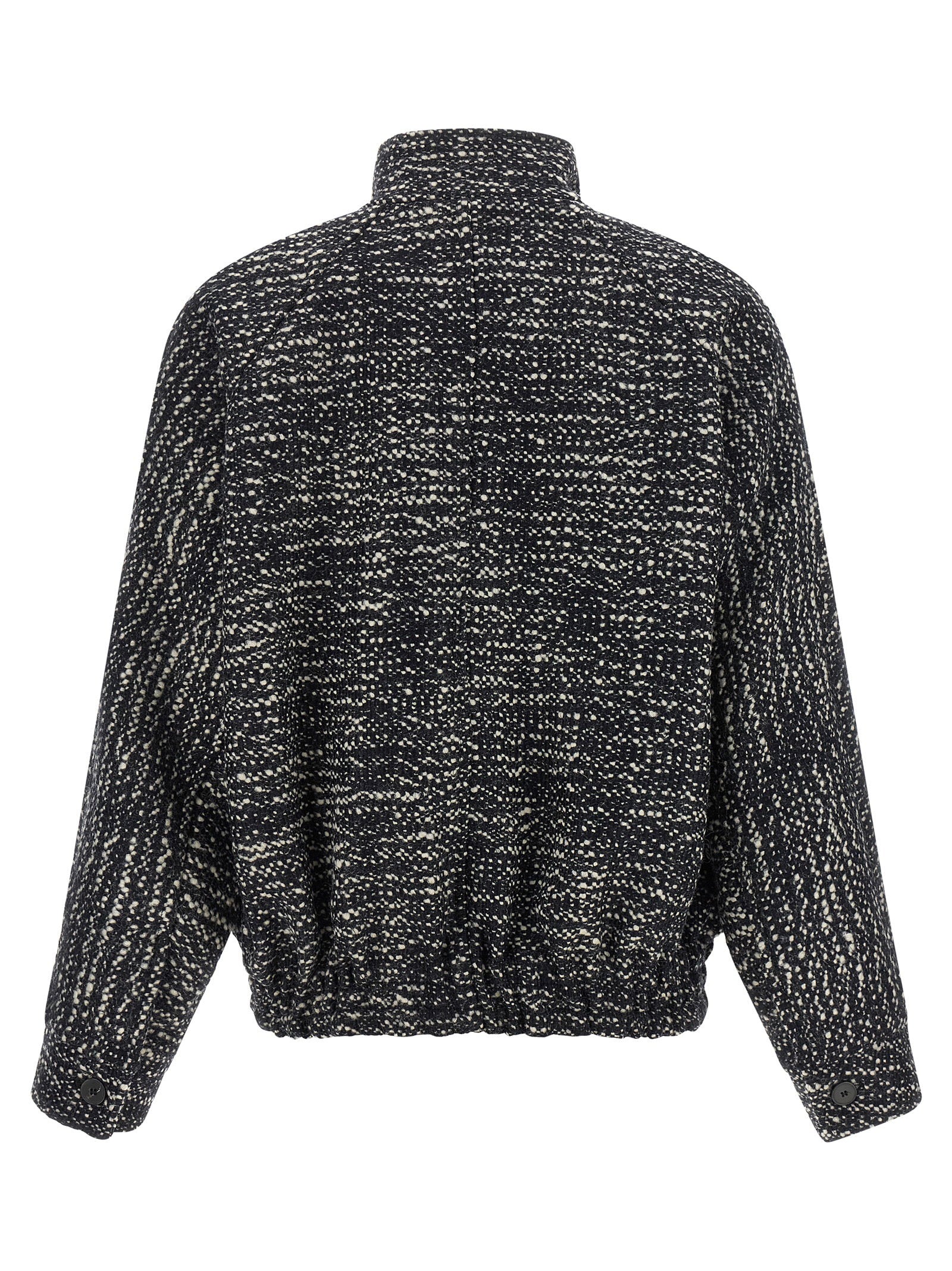 Darkpark Lee Bouclé Wool Bomber Jacket