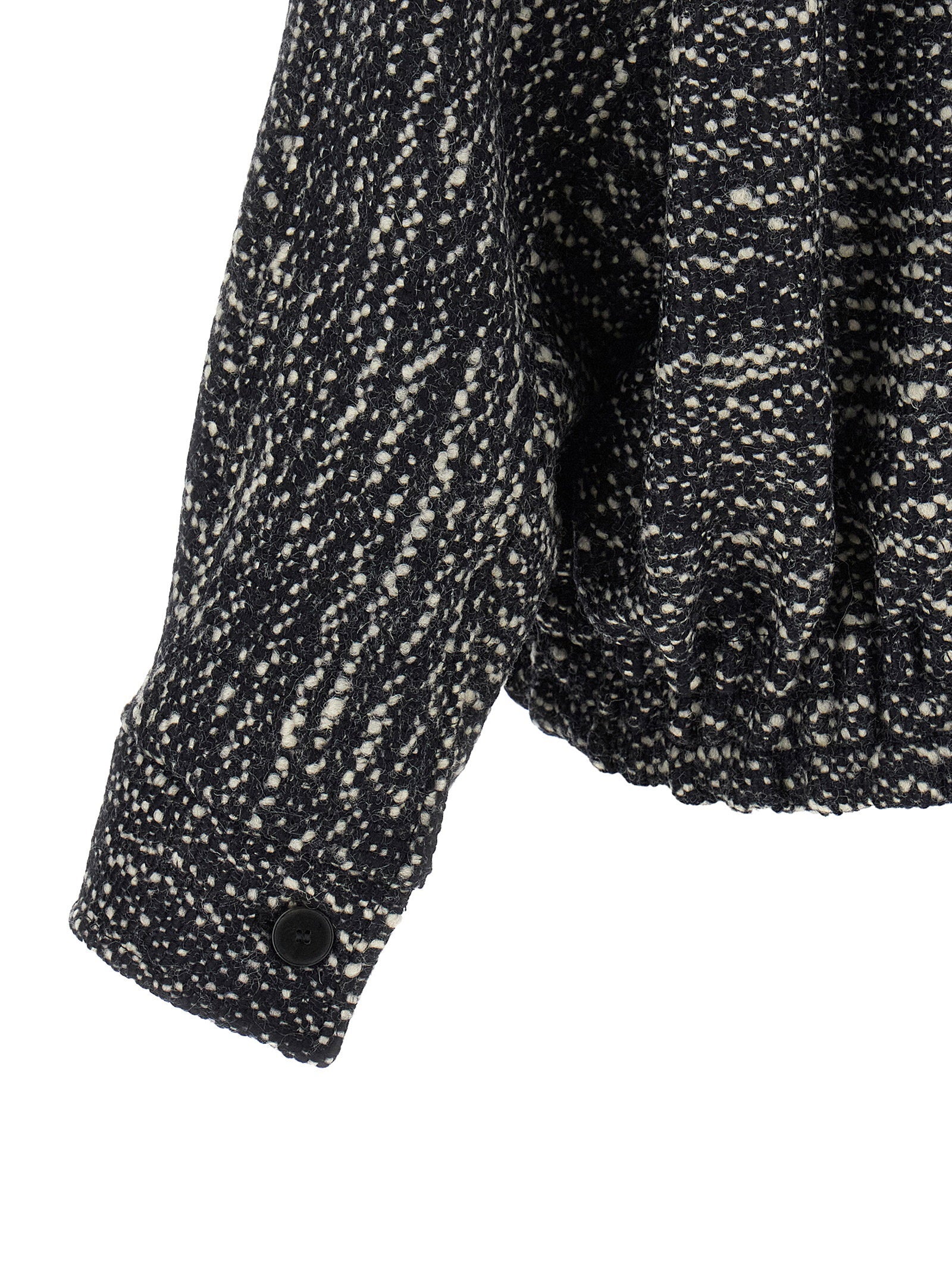 Darkpark Lee Bouclé Wool Bomber Jacket
