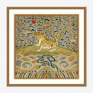 Rank Badge with Tiger Wall Art