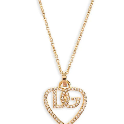 Dolce & Gabbana Strass Logo Necklace