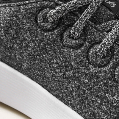 Men's Wool Runner Go - Dark Grey (Light Grey Sole)