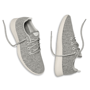Women's Wool Runners - Dapple Grey (Cream Sole)
