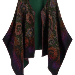 Etro Reversible Paisley Dégradé Cape