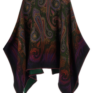 Etro Reversible Paisley Dégradé Cape